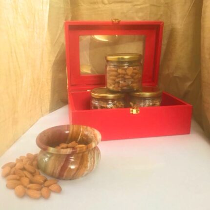 Glass Box with Dry Fruit Jars